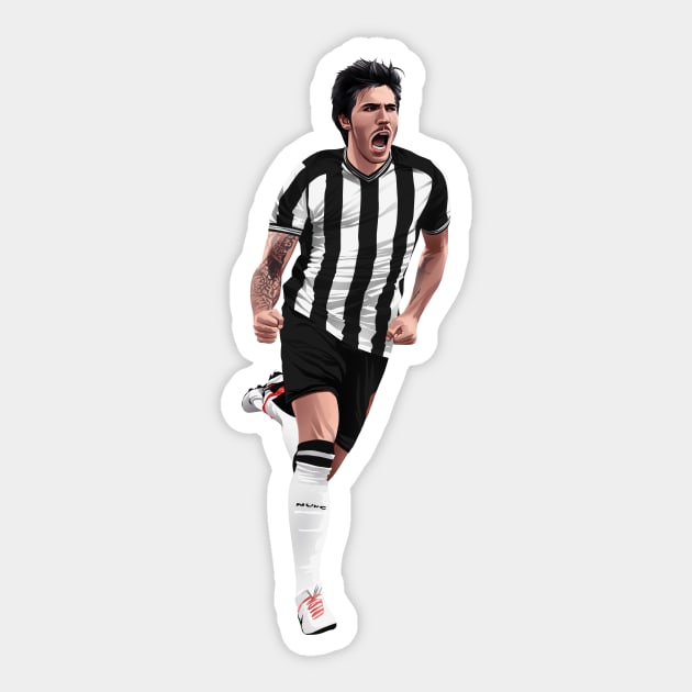 Sandro Tonali Newcastle United Sticker by Arissetyo